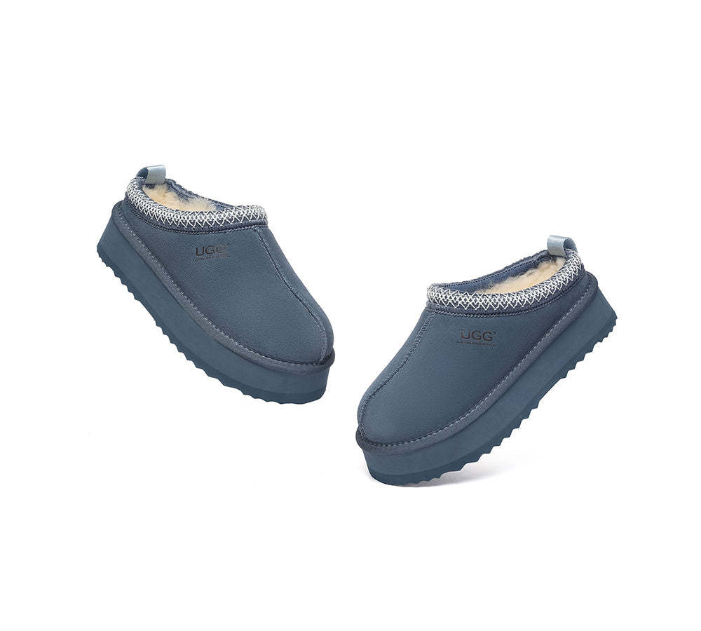 AUSTRALIAN SHEPHERD® UGG Slippers Sheepskin Wool Ankle Platform Tazzy Tay