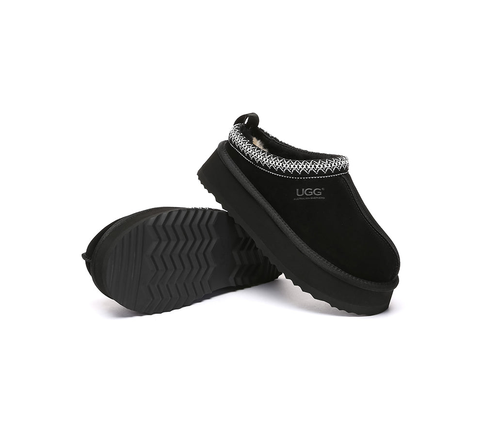 AUSTRALIAN SHEPHERD® UGG Slippers Sheepskin Wool Ankle Platform Tazzy Tay