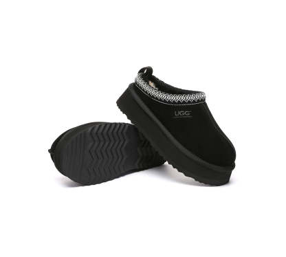 AUSTRALIAN SHEPHERD® UGG Slippers Sheepskin Wool Ankle Platform Tazzy Tay