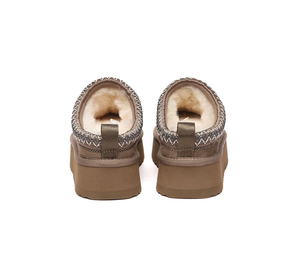 AUSTRALIAN SHEPHERD® UGG Slippers Sheepskin Wool Ankle Platform Tazzy Tay