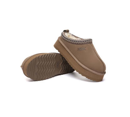 AUSTRALIAN SHEPHERD® UGG Slippers Sheepskin Wool Ankle Platform Tazzy Tay