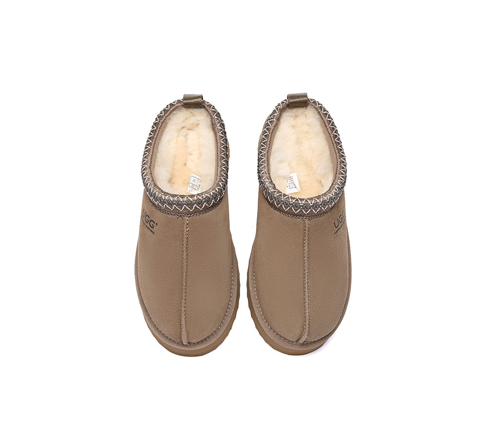 AUSTRALIAN SHEPHERD® UGG Slippers Sheepskin Wool Ankle Platform Tazzy Tay
