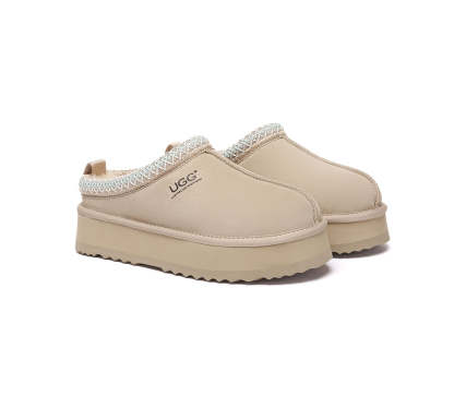 AUSTRALIAN SHEPHERD® UGG Slippers Sheepskin Wool Ankle Platform Tazzy Tay