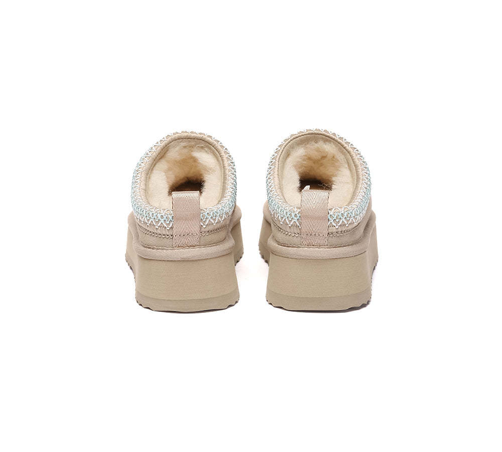 AUSTRALIAN SHEPHERD® UGG Slippers Sheepskin Wool Ankle Platform Tazzy Tay