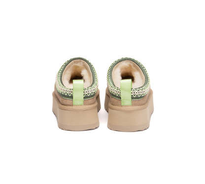 AUSTRALIAN SHEPHERD® UGG Slippers Sheepskin Wool Ankle Platform Tazzy Tay