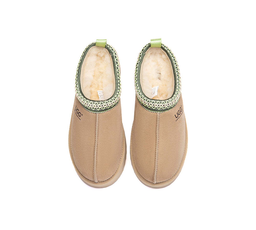 AUSTRALIAN SHEPHERD® UGG Slippers Sheepskin Wool Ankle Platform Tazzy Tay