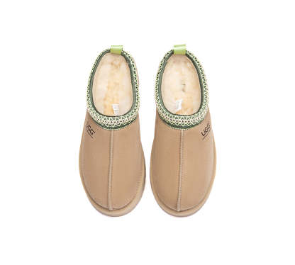 AUSTRALIAN SHEPHERD® UGG Slippers Sheepskin Wool Ankle Platform Tazzy Tay