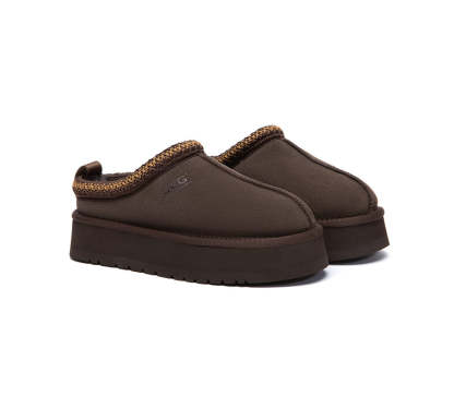 AUSTRALIAN SHEPHERD® UGG Slippers Sheepskin Wool Ankle Platform Tazzy Tay