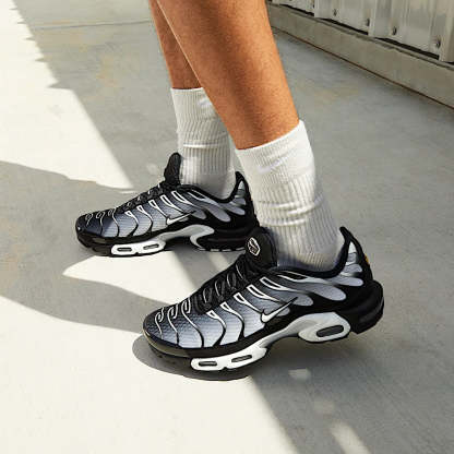 niqdfke Air Max Plus Black Silver White