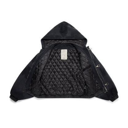 15OZ CANVAS CLASP BOMBER JACKET | WASHED BLACK