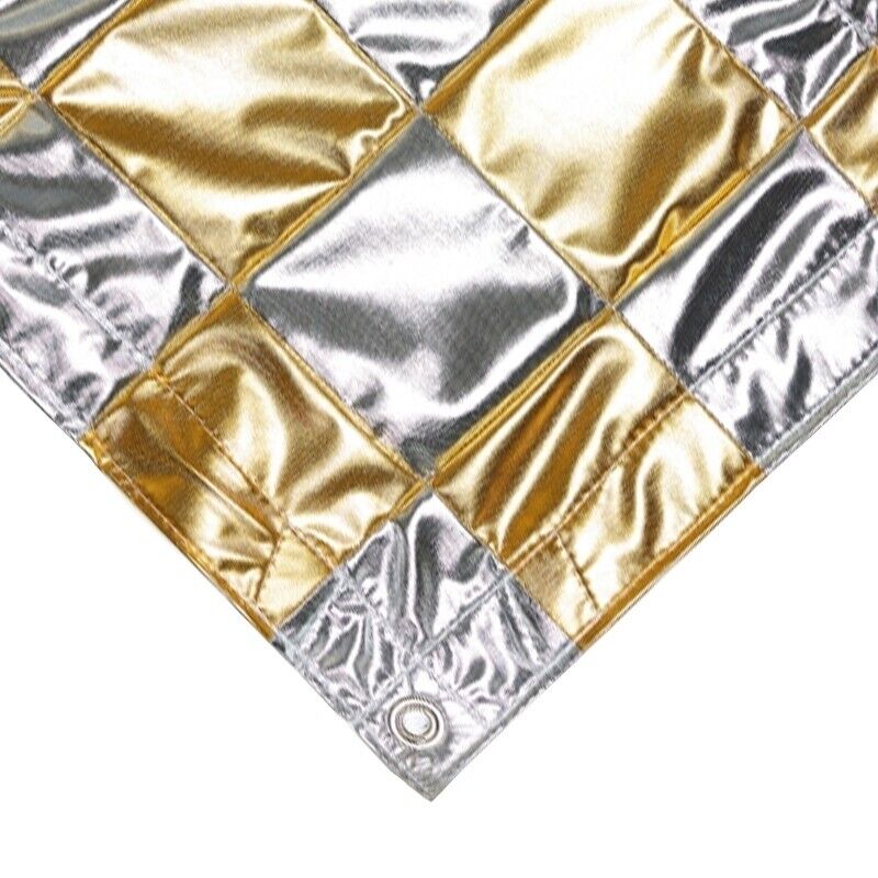 Silver/Gold Checkerboard Lamay Reflector /Overhead Butterfly