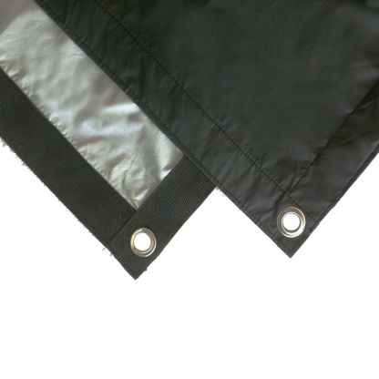 Black/Grey 2-in-1 Fabric /Overhead Butterfly Cloth for Frame, with Seams