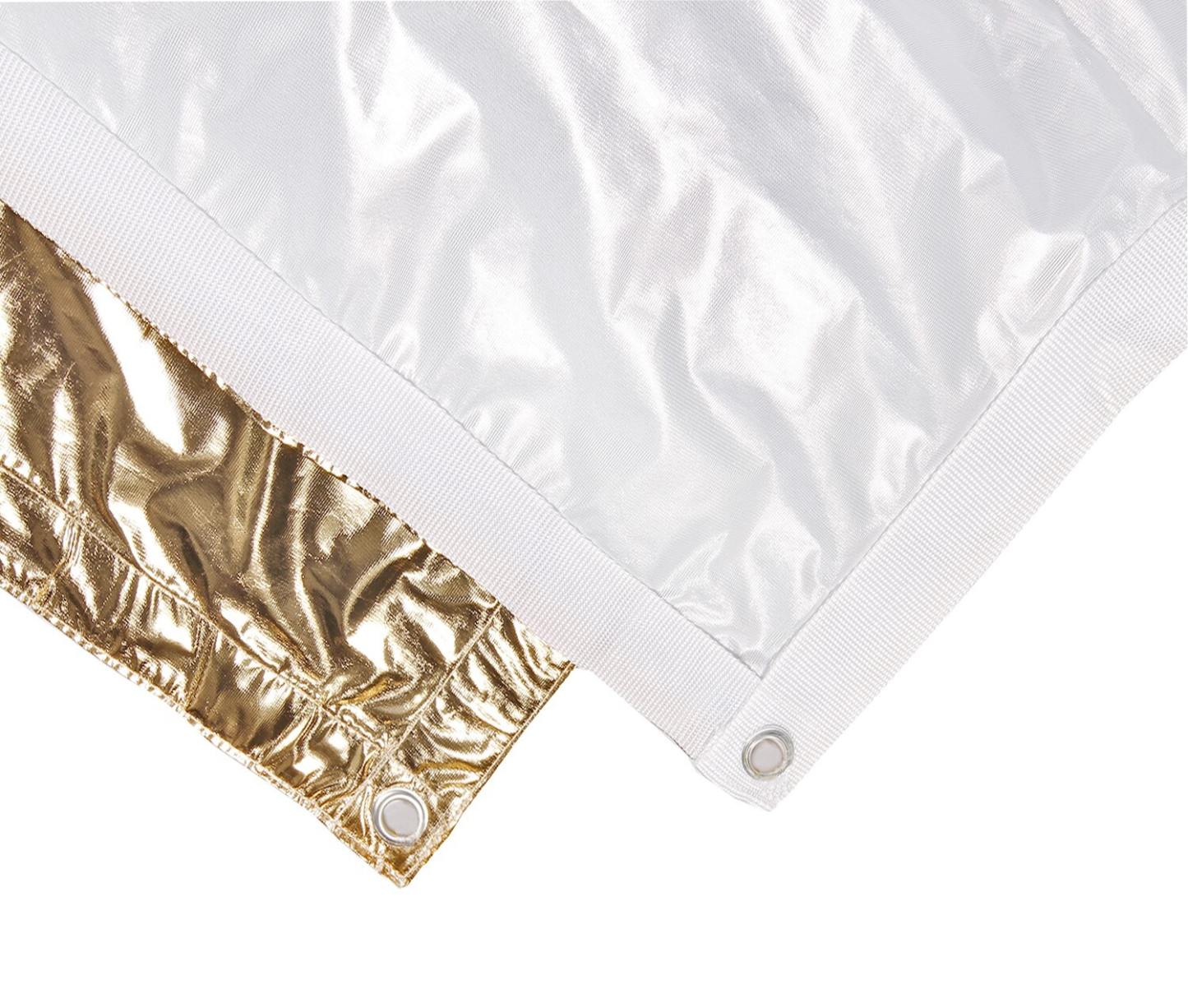 Solid Gold Reflector Butterfly/Overhead Fabric, with Seams