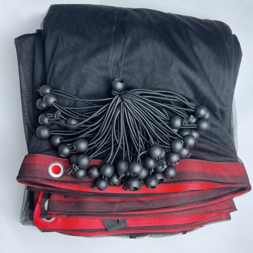 Black Double Net Scrims/Overhead Butterfly, with Seams