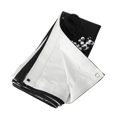 8'x8' 8x8 2.4x2.4m UltraBounce Black/White Ultra Bounce /Overhead Butterfly Cloth, with One Seam