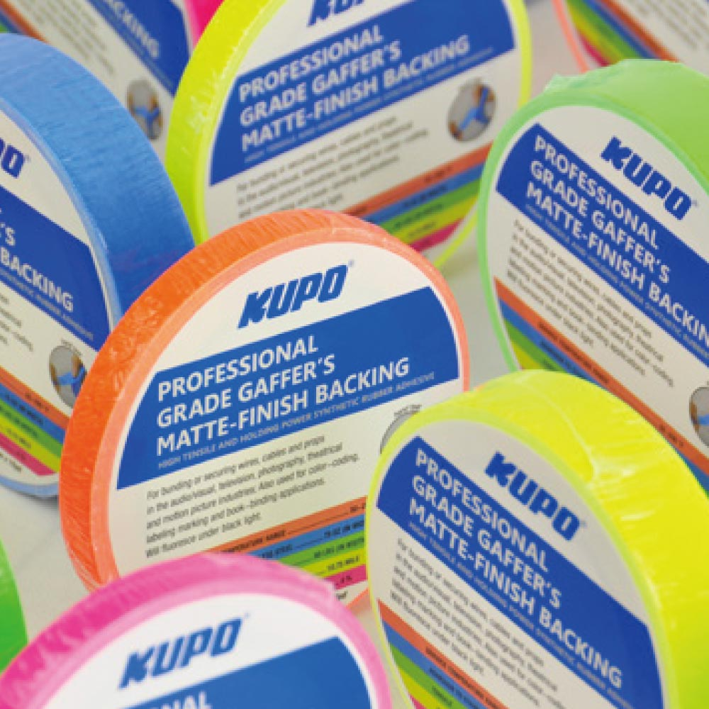 KUPO Cloth Spike Tape 15 Yard (L) X 12mm (W) CSS-1215BU /CSS-1215GN /CSS-1215OG /CSS-1215PK /CSS-1215Y-Vbuda Studio