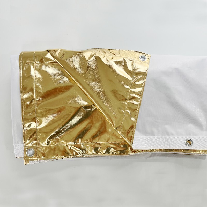 Solid Gold Reflector Butterfly/Overhead Fabric, with Seams