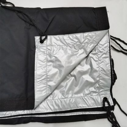 Black/Grey 2-in-1 Fabric /Overhead Butterfly Cloth for Frame, with Seams