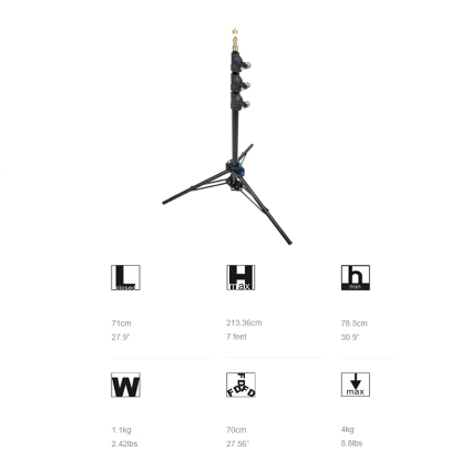 KUPO 7 Feet Mini Click Stand W/ Air Cushion 070AC