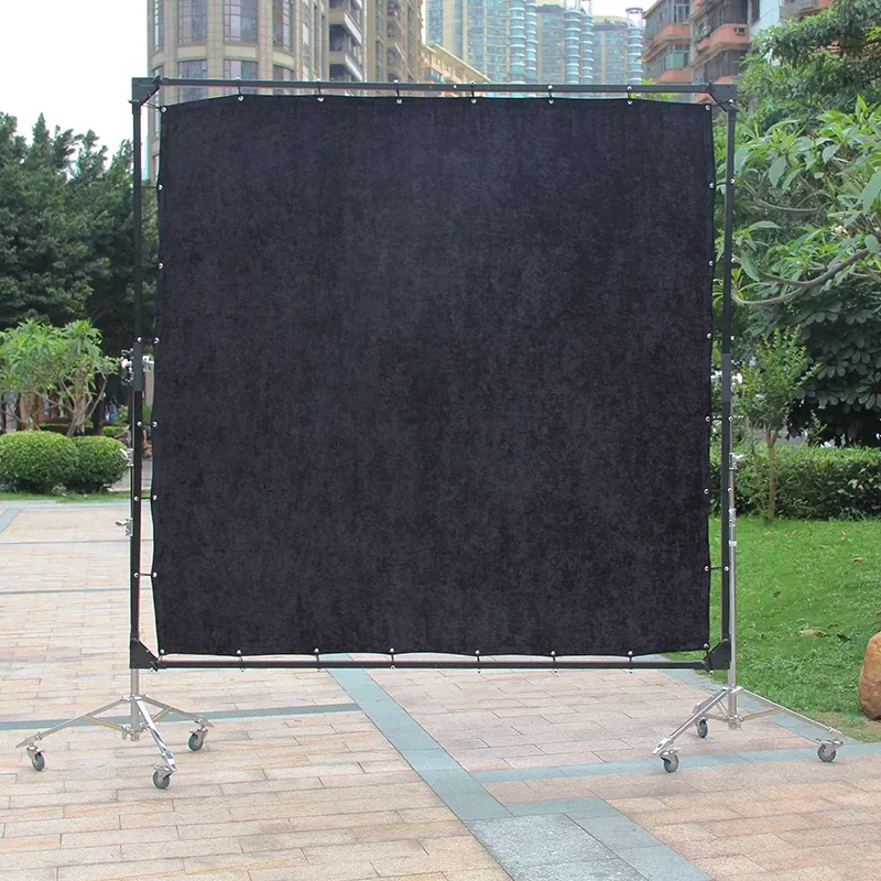 Black Silk Cloth Soften Diffuses Light/Overhead Butterfly, with Seams