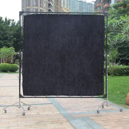 Black Silk Cloth Soften Diffuses Light/Overhead Butterfly, with Seams