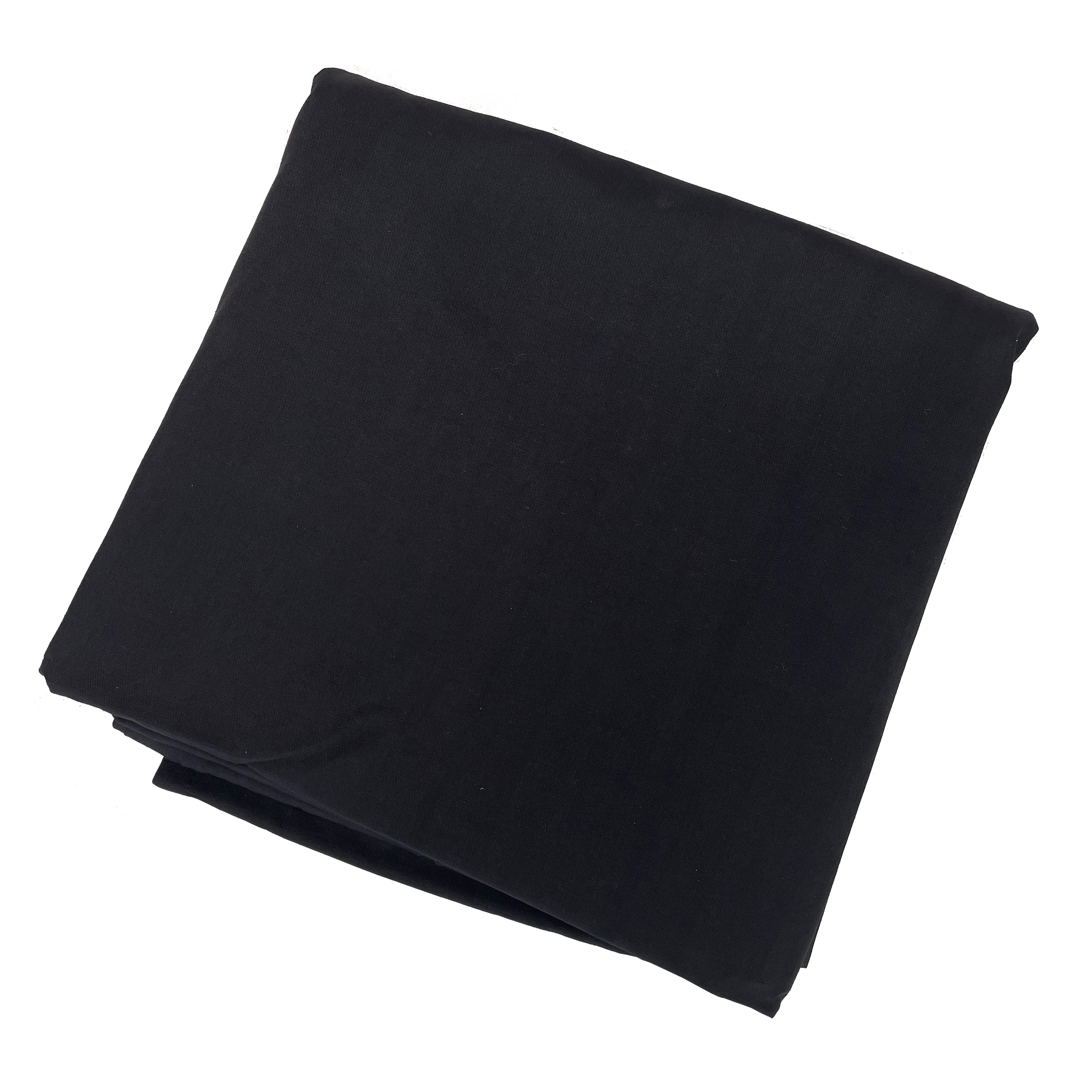 Solid Black Cloth Full Block for Overhead Butterfly, with Seams