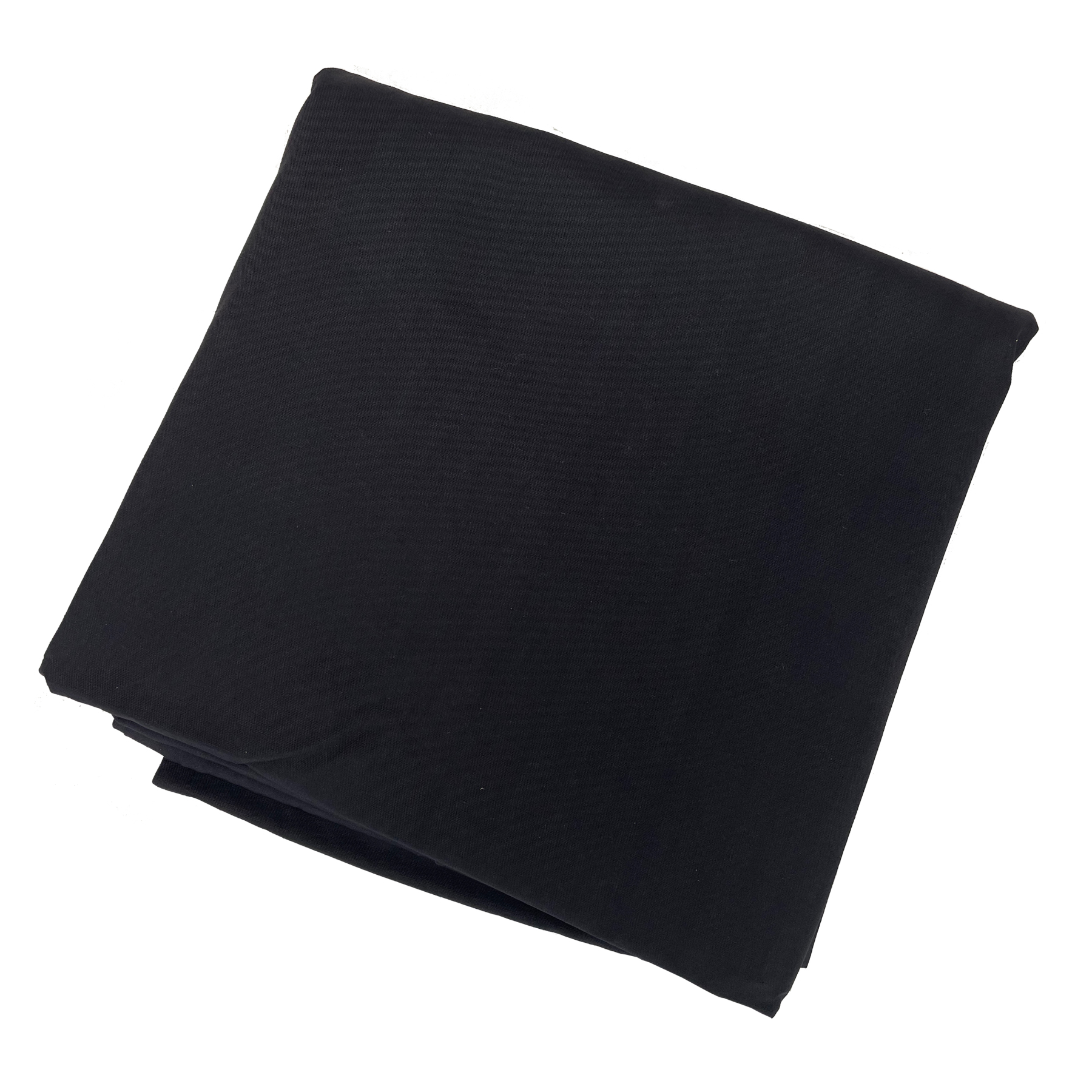 Solid Black Cloth Full Block for Overhead Butterfly, with Seams
