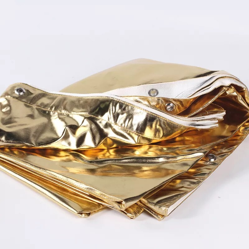 Solid Gold Reflector Butterfly/Overhead Fabric, with Seams