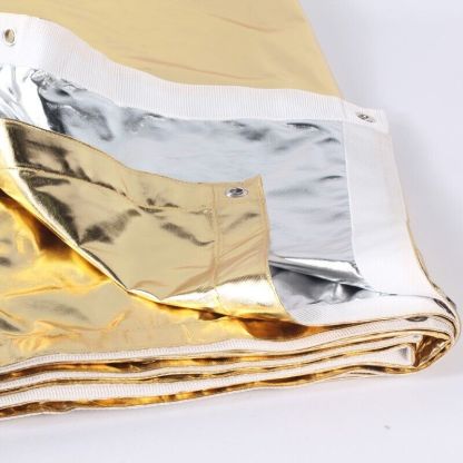 Golden/Silver 2-in-1 Cloth, Gold /Silver Frame Reflector /Overhead Butterfly, with Seams