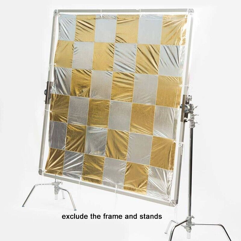 Silver/Gold Checkerboard Lamay Reflector /Overhead Butterfly