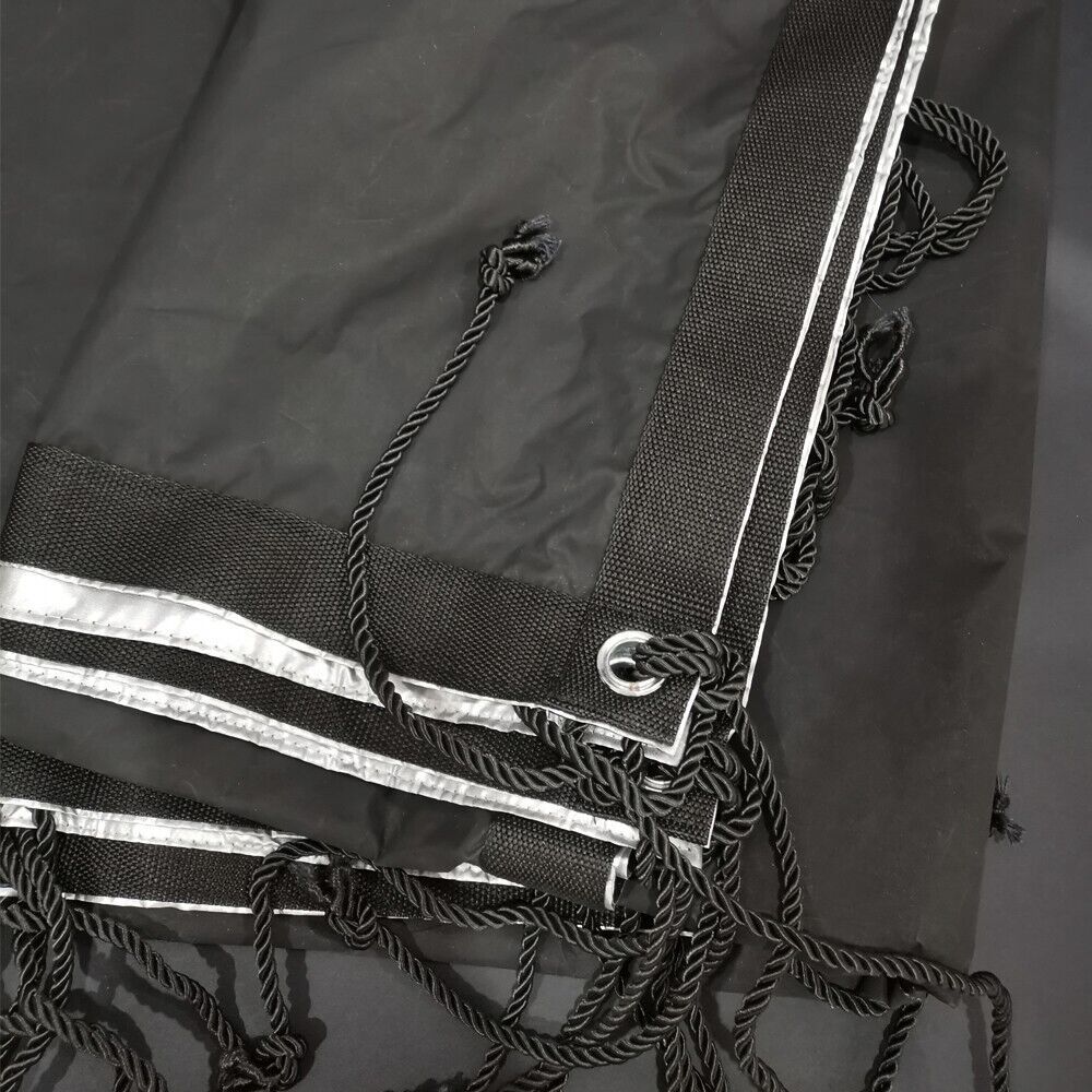 Black/Grey 2-in-1 Fabric /Overhead Butterfly Cloth for Frame, with Seams