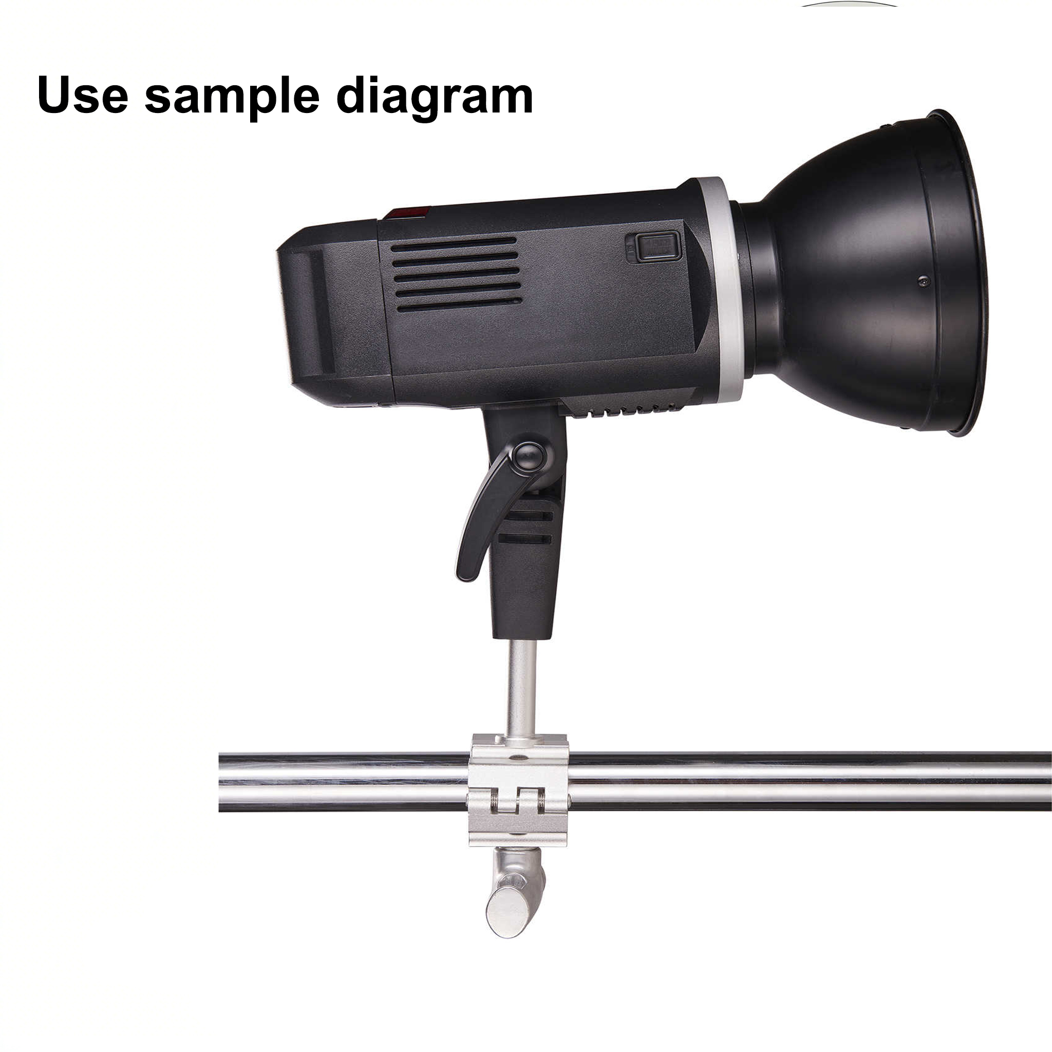 Pipe Clamp, Cattellini Light Stand Clamp, W/16mm Male Stud, M11-078G