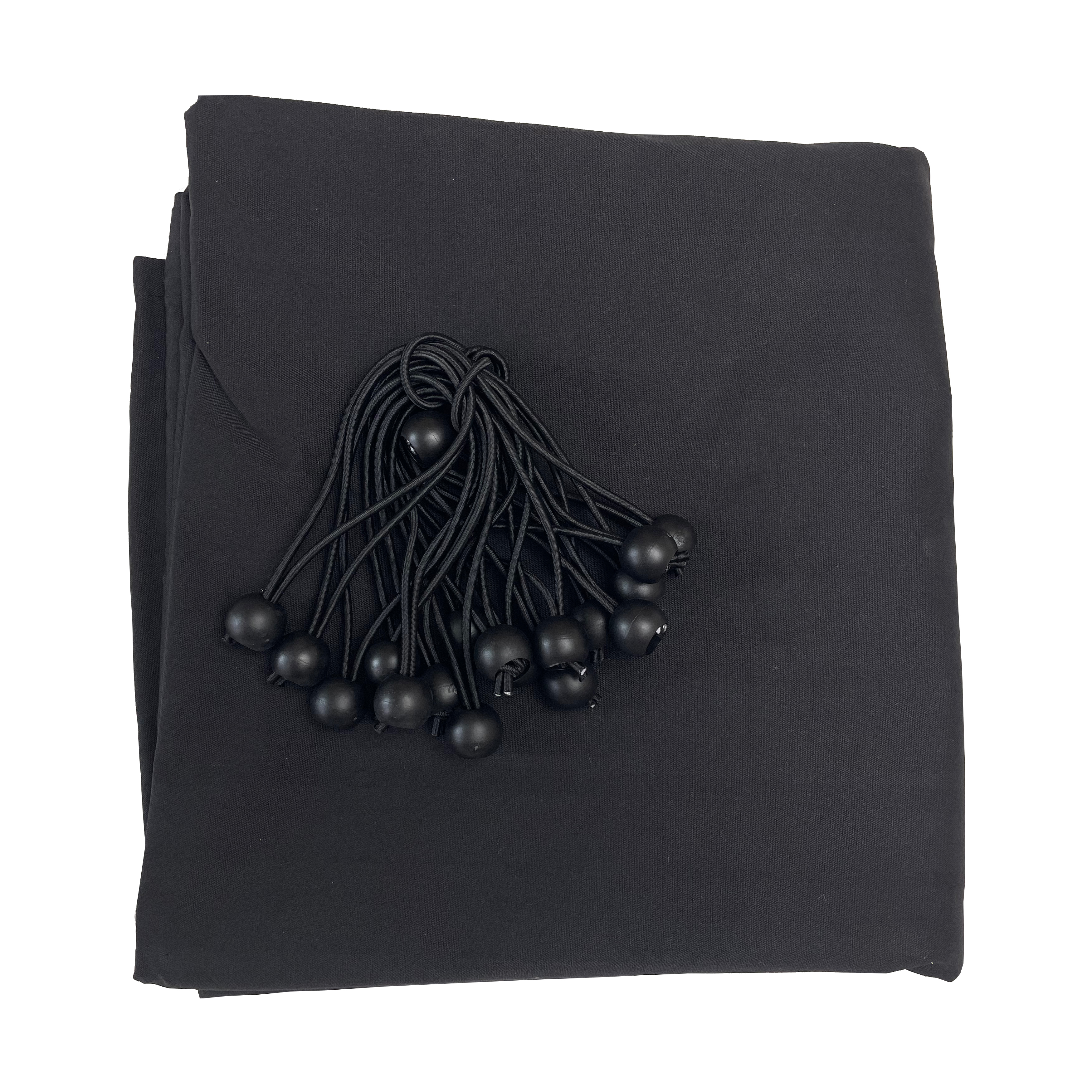 Solid Black Cloth Full Block for Overhead Butterfly, with Seams