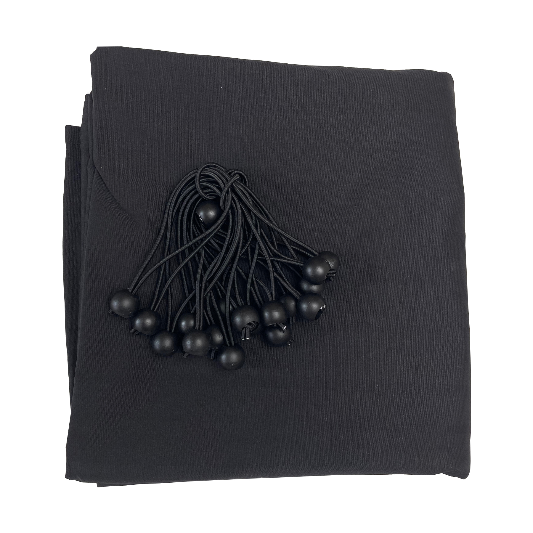 Solid Black Cloth Full Block for Overhead Butterfly, with Seams