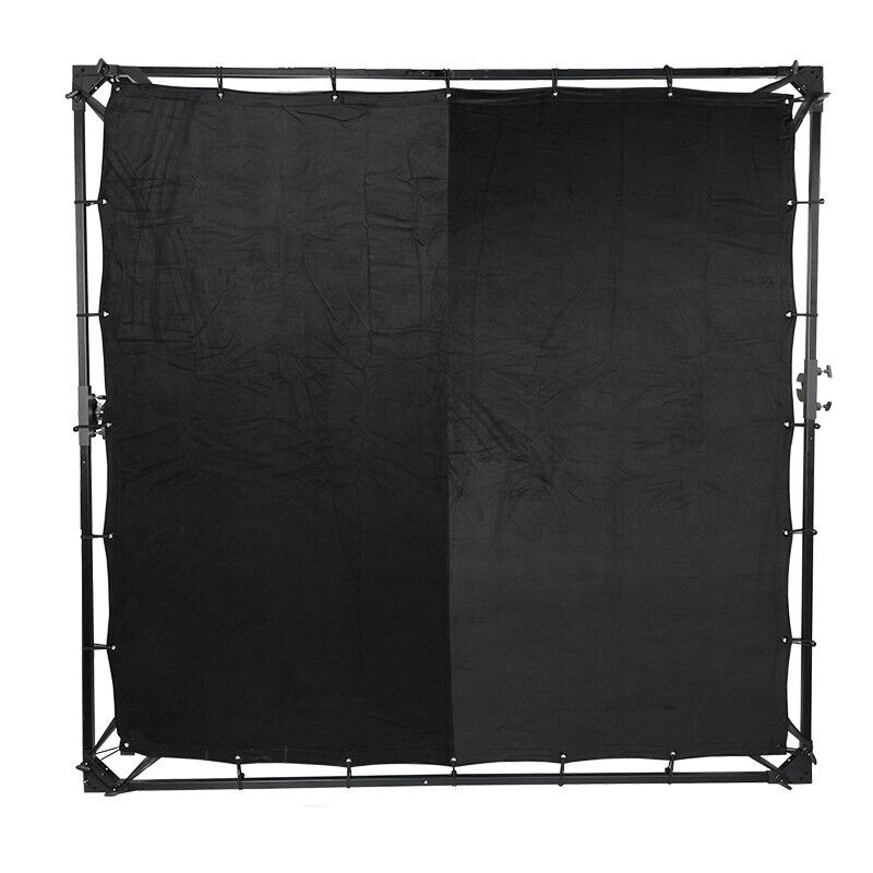 Solid Black Cloth Full Block for Overhead Butterfly, with Seams
