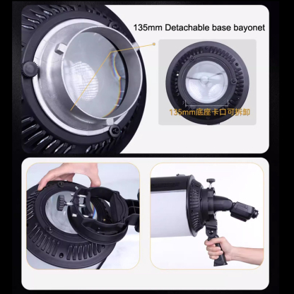 LIGHTBANK FlyNoodle Air tube Pro 120 MODIFIER 1X4', Bowen inflatable Softbox for mount light