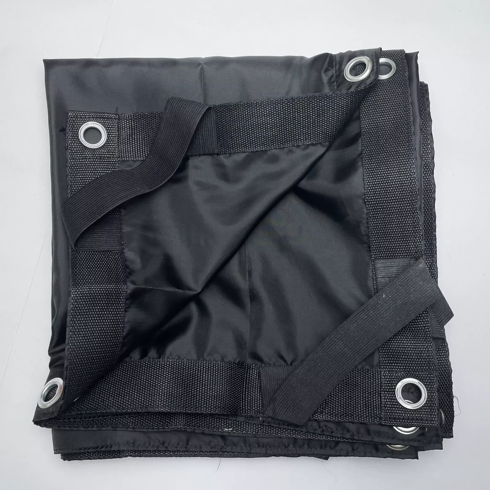 Black Silk Cloth Soften Diffuses Light/Overhead Butterfly, with Seams