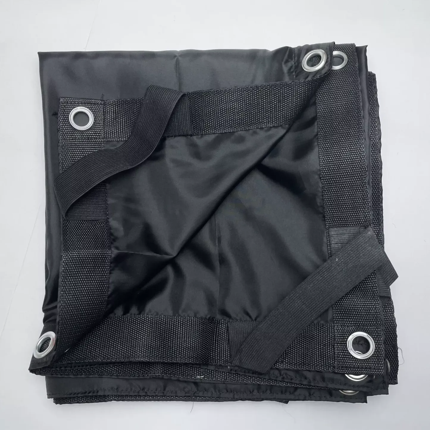 Black Silk Cloth Soften Diffuses Light/Overhead Butterfly, with Seams