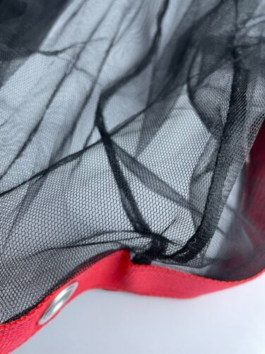 Black Double Net Scrims/Overhead Butterfly, with Seams