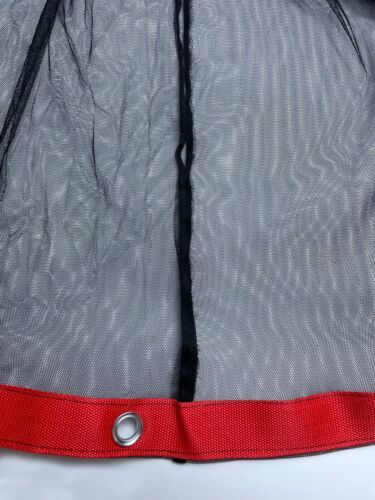 Black Double Net Scrims/Overhead Butterfly, with Seams