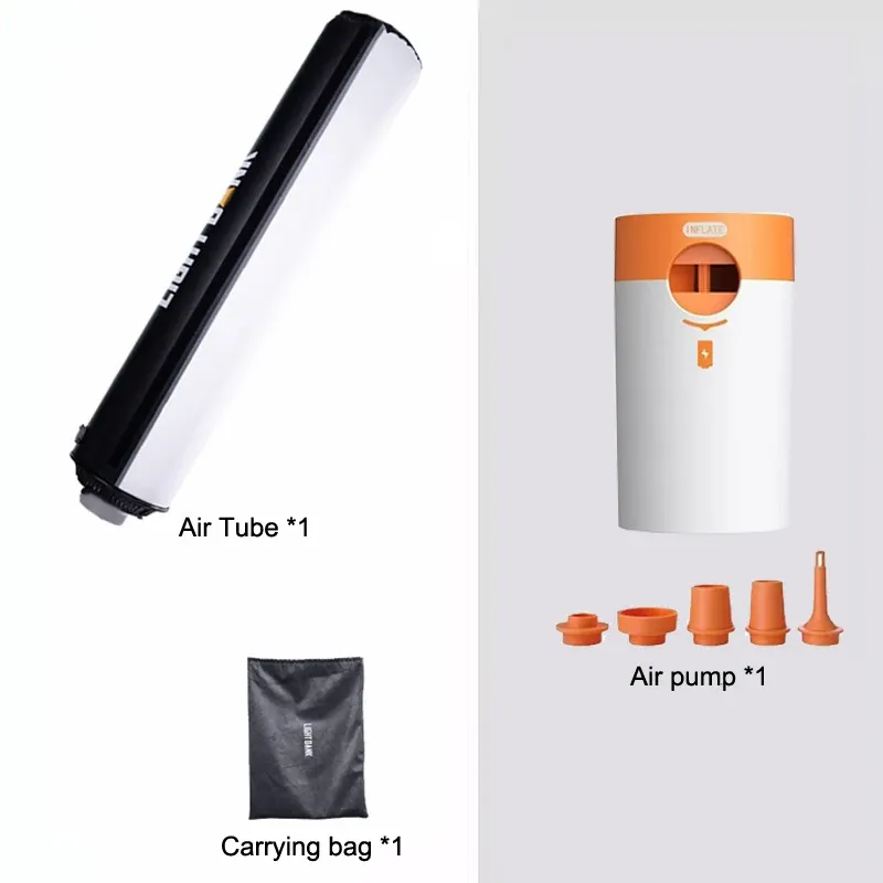 LIGHTBANK FlyNoodle Air tube Pro 120 MODIFIER 1X4', Bowen inflatable Softbox for mount light