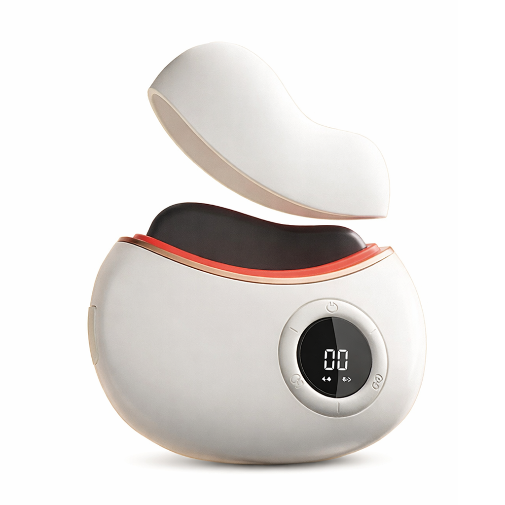 Gua Sha Facial Tools Electric 9 Levels Heated Scraping Massager for Face Lift Puffiness Reduction 