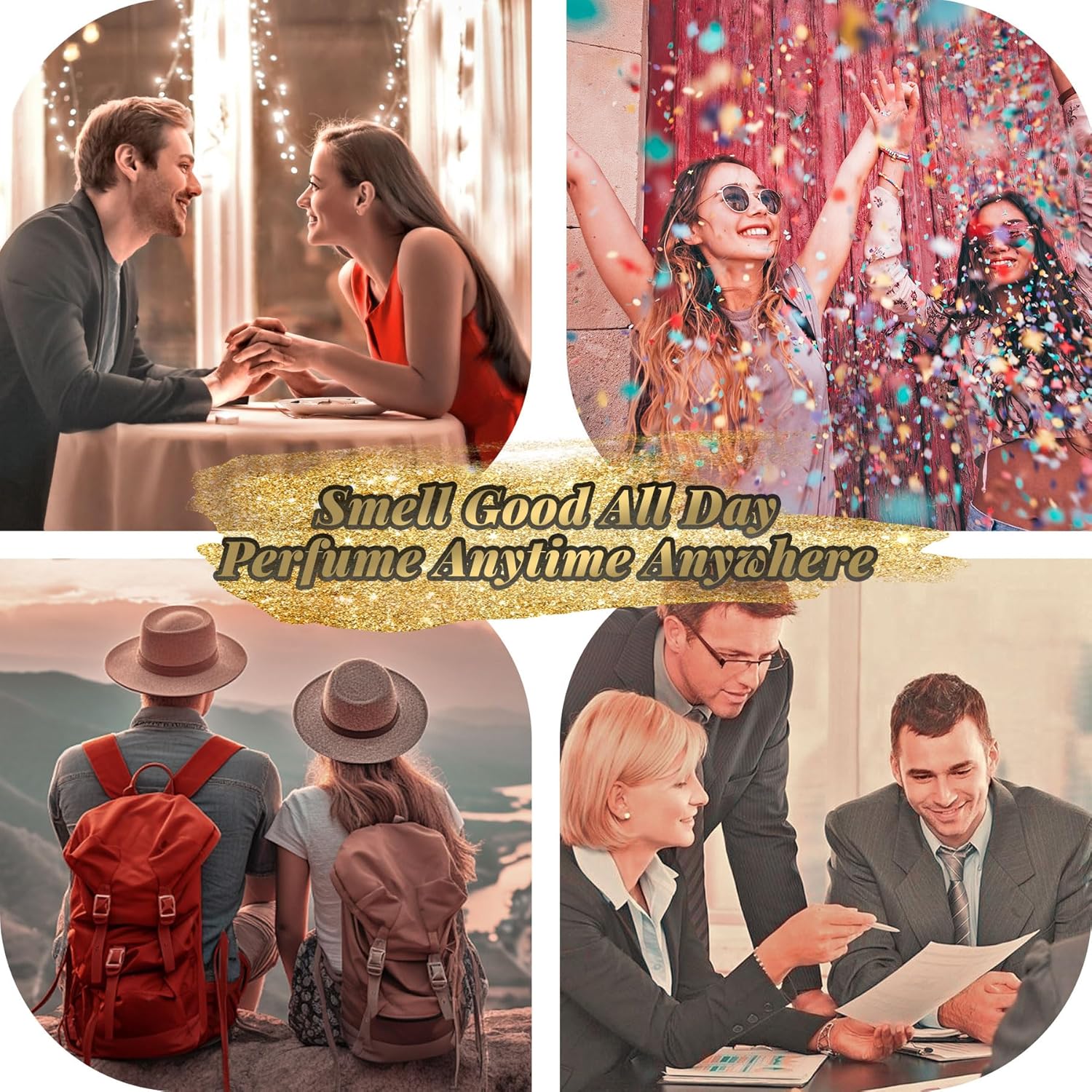 Perfume Atomizer Travel Refillable,Bottom-Filling Fragrances Perfumes Bottle,Mini Cologne Dispenser, Portable Sprayer Pocket Size for Women Men Cruise Car Trip Gift