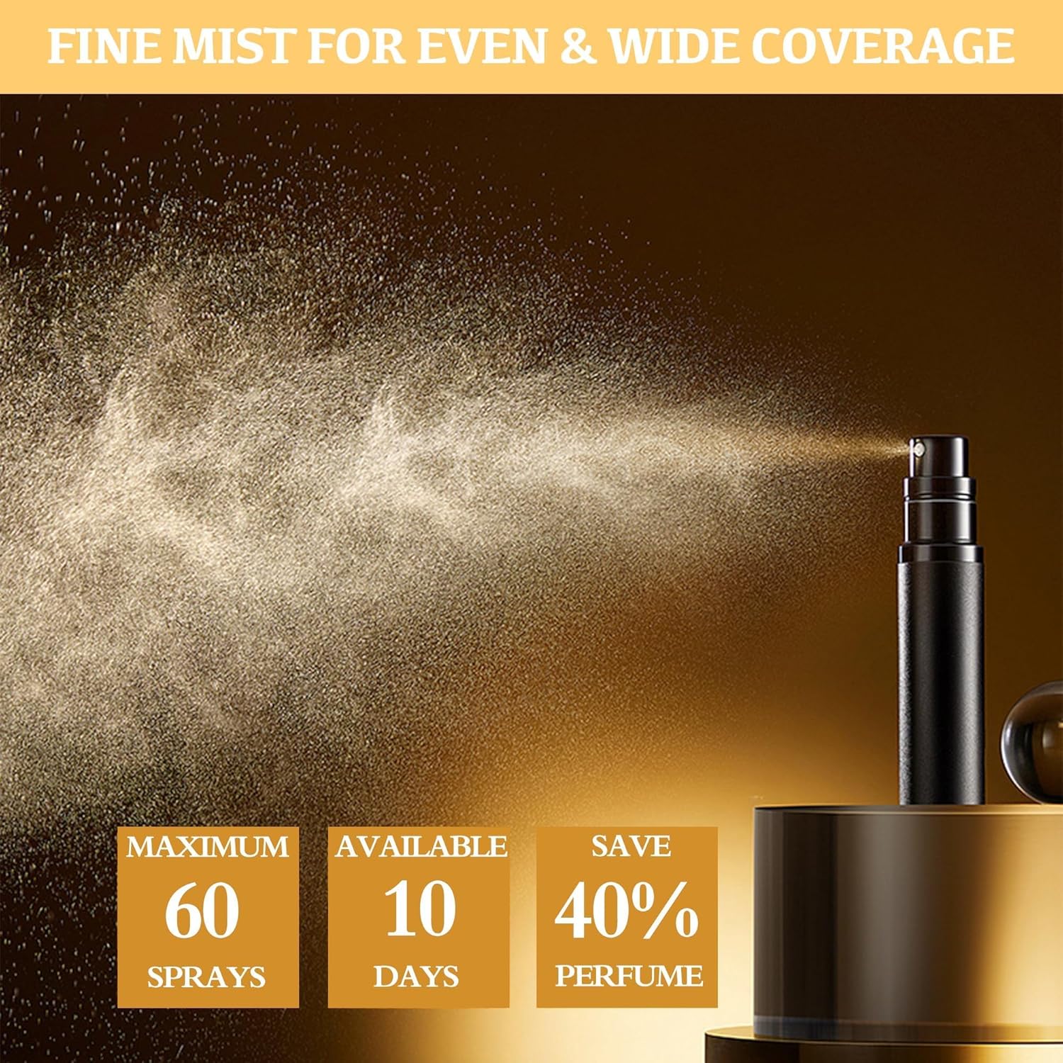 Perfume Travel Refillable BottlePerfume Travel Refillable Bottle, Bottom-Filling Fragrances Perfume Atomizer, Empty Mini Cologne Dispenser, Portable Sprayer Pocket Size for On the Go 5ml /10ML