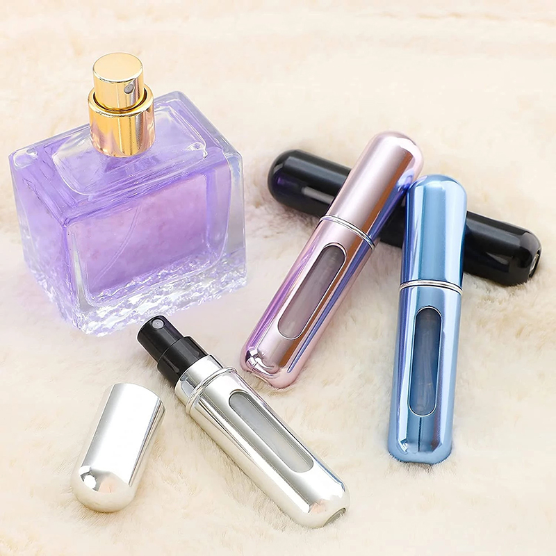 5ml Portable Perfume Refill Bottle Mini Refillable Spray Jar Scent Pump Empty Cosmetic Containers Atomizer for Travel Tool Hot