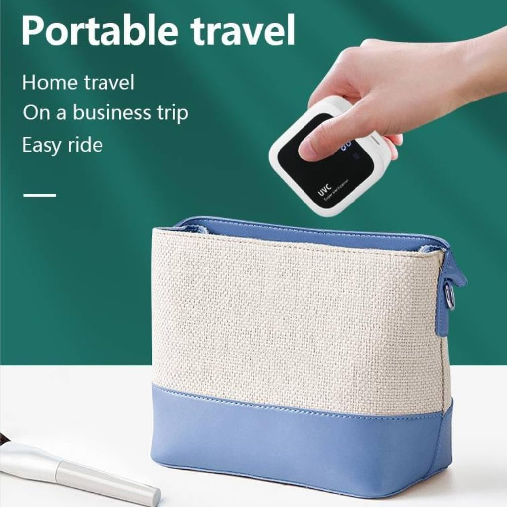 Toothbrush Sanitizer Case and Holders, Wall Mounted Toothbrush Holder with LED Screen, Rechargeable Travel Toothbrush Cleaner Case with Light Air Dry, Tooth Brush Covers for Bathrooms (White)