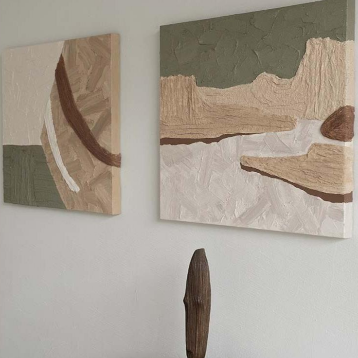 Wabi-Sabi Plaster Art #AR040E