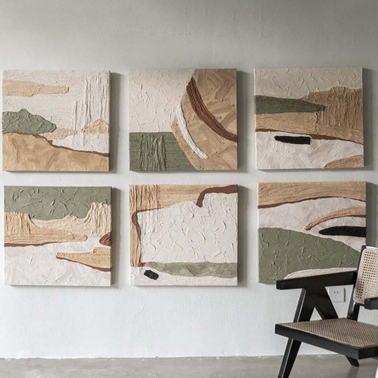 Wabi-Sabi Plaster Art #AR040E