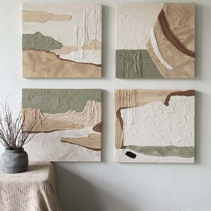 Wabi-Sabi Plaster Art #AR040E