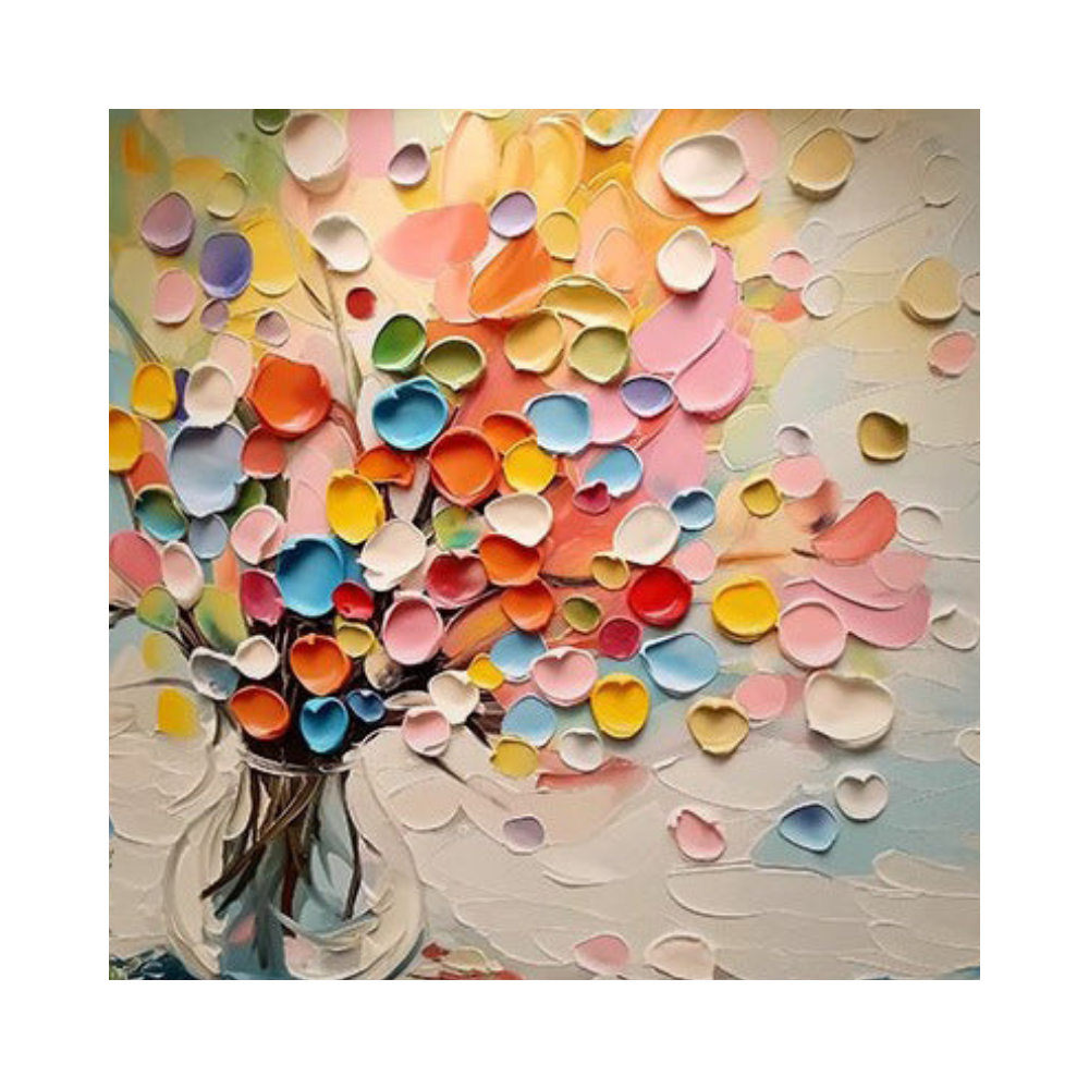 Colorful Floral Art #LM098